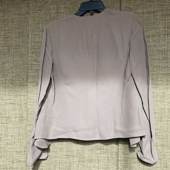 Anne Klein lined fitted fly away jacked color tan - Picture 5 of 5